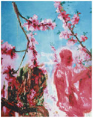 周春芽 2006年作 《桃花》80×101cm