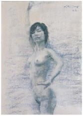 何多苓 2006年作 裸体女人53×38cm