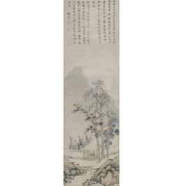 沈周 LANDSCAPE WITH FIGURES