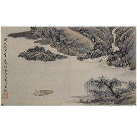 沈周 LANDSCAPE WITH FISHERMEN