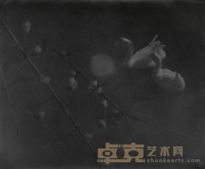 胡君磊 约1930年代作 春江水暖 25×30cm；50.5×39.3cm