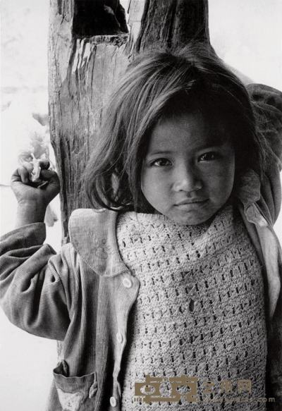 吴家林 2004年作 佤族女孩·西盟 51×34cm