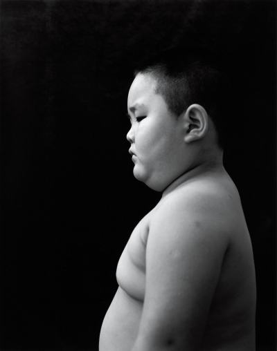 韩磊 2004年作 胖男孩的侧面像