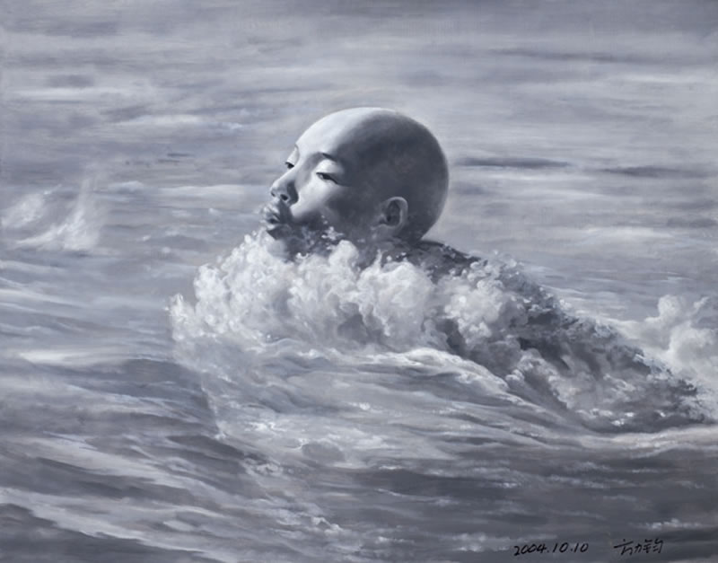 方力钧 2004年作 2004 10 1071.5×91.5cm