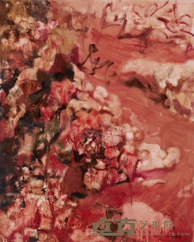 周春芽 1994年作 红石图 100×80cm