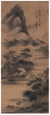 董其昌 山水 立轴33×76cm