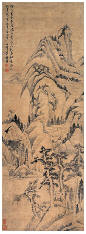 董其昌 山水130×46cm