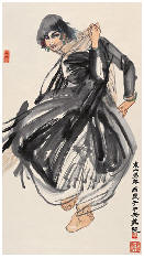 史国良 新疆舞女 镜心123×68cm