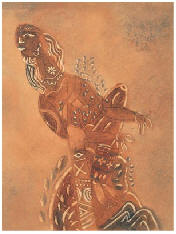张晓刚 1986年作 桃花山No.827.5×20.5cm