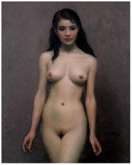 靳尚谊 1989年作 女人体64×52cm