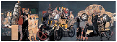 俞晓夫 2006年作 午夜的乌斐齐180×510cm