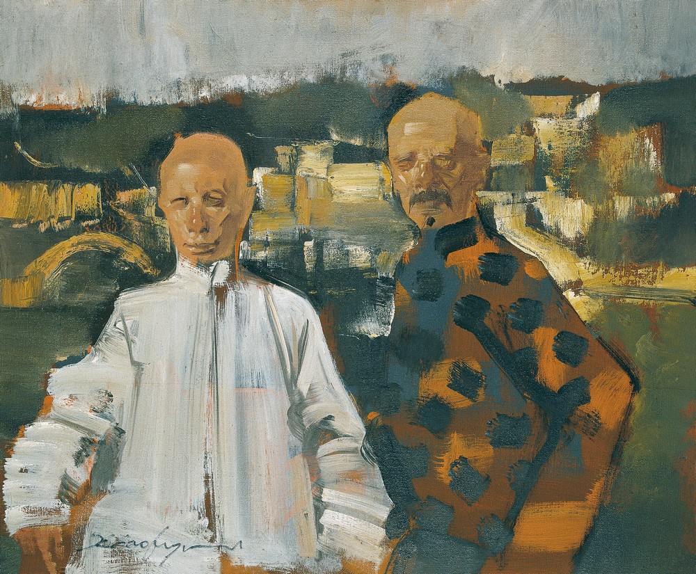 俞晓夫 好朋友50×60cm