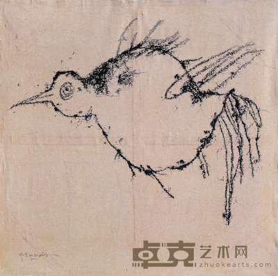 野鹤 150×150cm