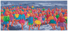 方力钧 2004年作 2004.5.280×180cm