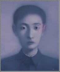 张晓刚 1997年作 新同志一号60×50cm