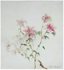 周春芽 2003年作 百合花62×69cm