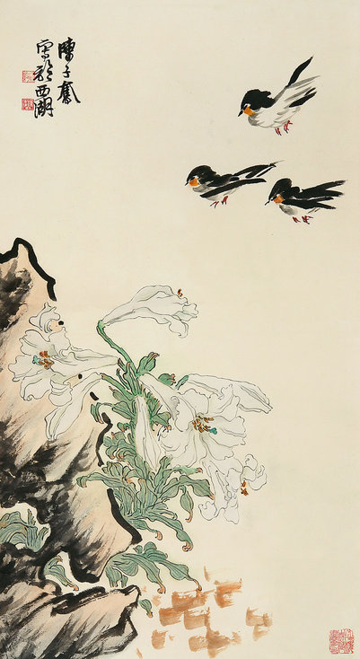 水仙   立轴