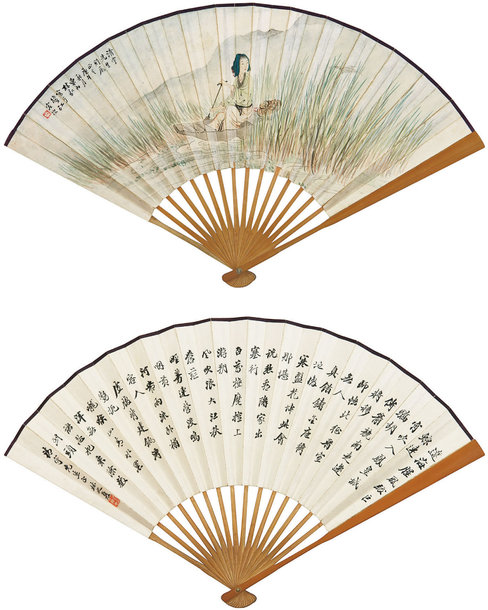 林嘉 林之夏  书画成扇