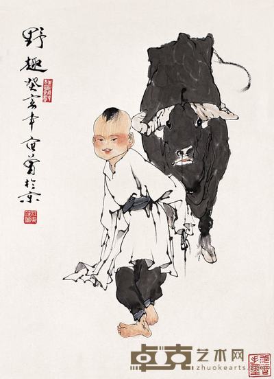 范曾 1983年作 野趣 镜心 66×48cm