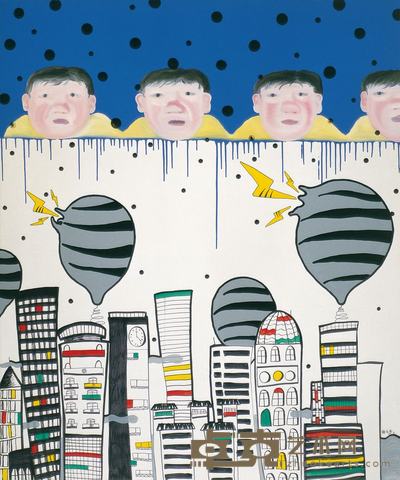 徐毛毛 2005年作 玩具城之二 180×150cm