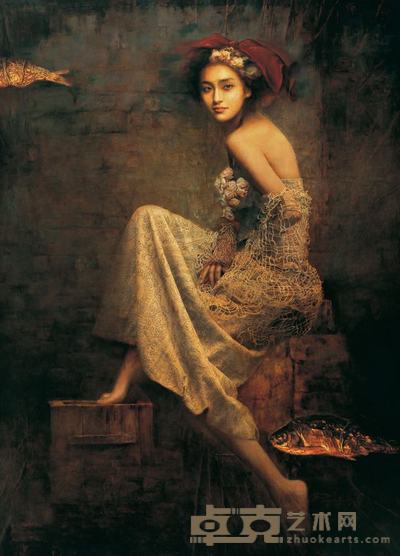 张苑　 2007年作 飞鱼之四 180×130cm