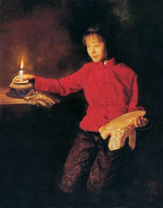 吴静涵 1997年作 烛光