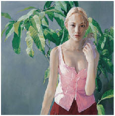 项春生 2006年作 少女80×80cm