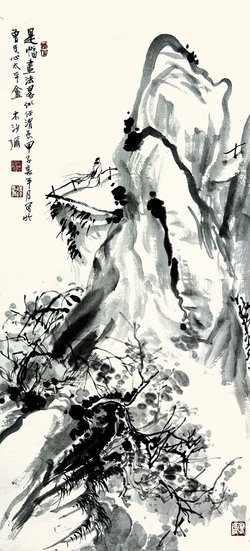 铁瘦铁  山水人物