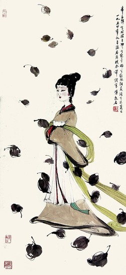 傅抱石  湘夫人
