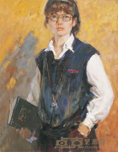 吕洪仁 1986年作 教师 65.5×50.5cm