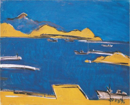 郑在东 1990年作 风景