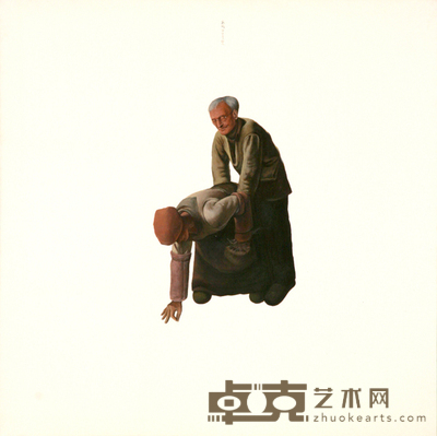 拾麦穗者在叹息 150×150cm