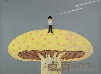 蘑菇上的小孩 150×200cm