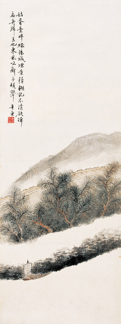 绿杨城忆写 立轴