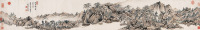 1702年作 拟古山水卷 镜片