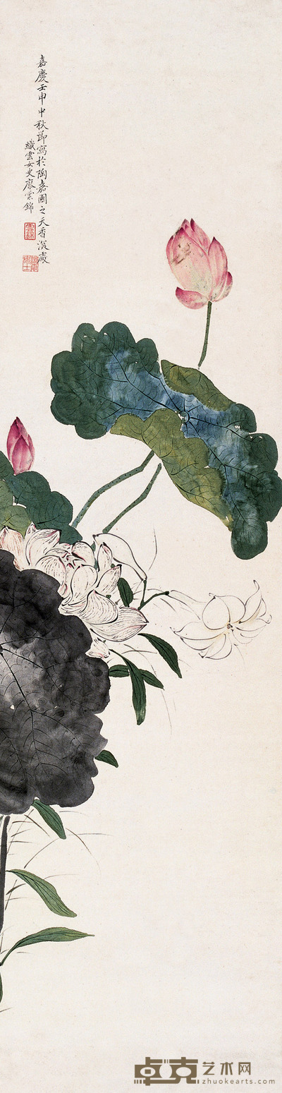 1812年作 天香深处 立轴 116×30.5cm