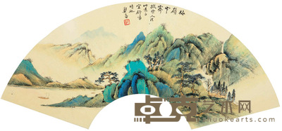 郑午昌 梅岭云雾 20cm×61cm