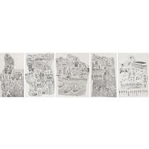 蔡国强 Nontransparent Monument （set of five works）