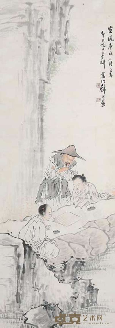 倪田 人物 140cm×45cm