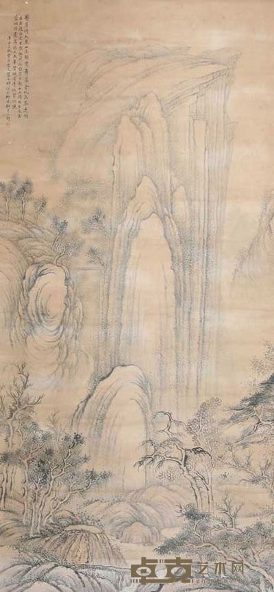 翟大坤 山水 171cm×75cm