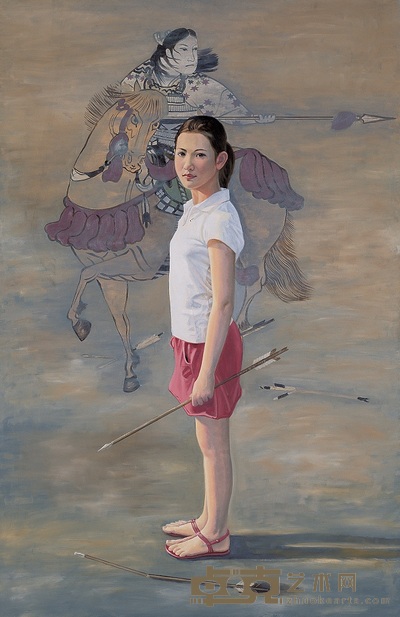 林圣元 2008年作 花木兰 200×130cm