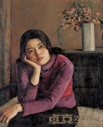 杨飞云 1996年作 女肖像 78×54cm