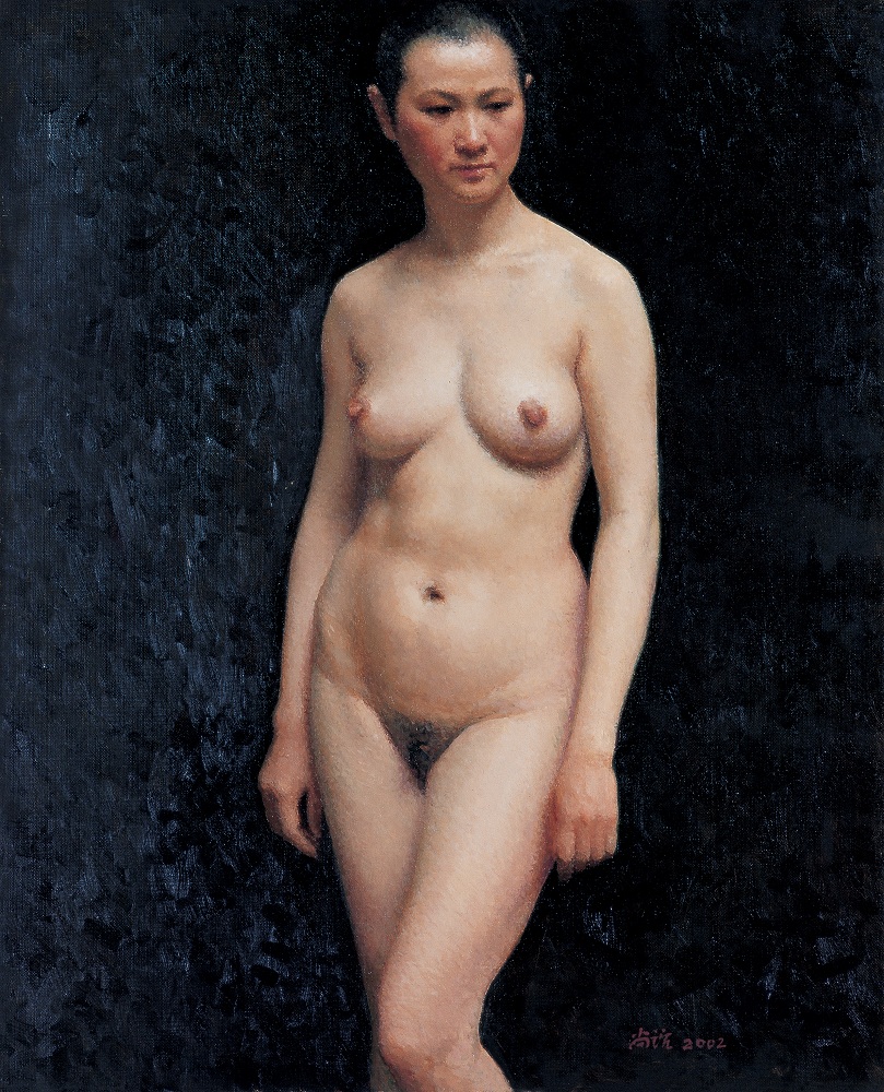靳尚谊 2002年作 女人体64×52cm