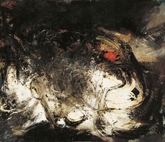 赵春翔 1962年作 Abstract in Black98×116cm