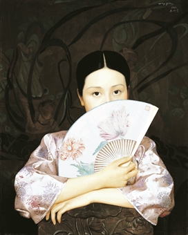 王沂东 1990年作 SPRING FAN76×60.8cm