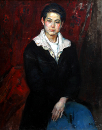杨参军 1984年作 女子肖像