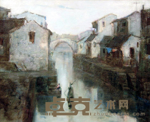 张钦若 苏州运河 60×50cm