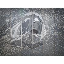 方力钧 1999年作 1999.2.1（五卷一组）490 by 122cm.; 193 by 48in.