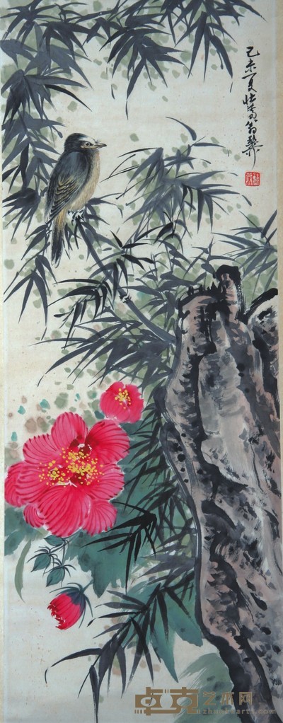 花鸟 95×35cm