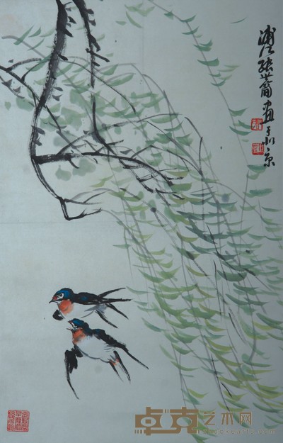 花鸟 68×43cm